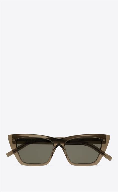 ysl mica 276 yellow lens|Saint Laurent SL 276 Mica OPT Eyeglasses .